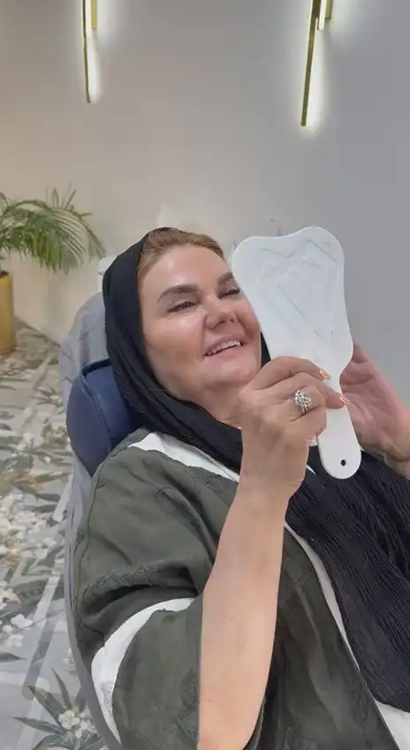 فیلم گذاشتن دندان مصنوعی ژله ای